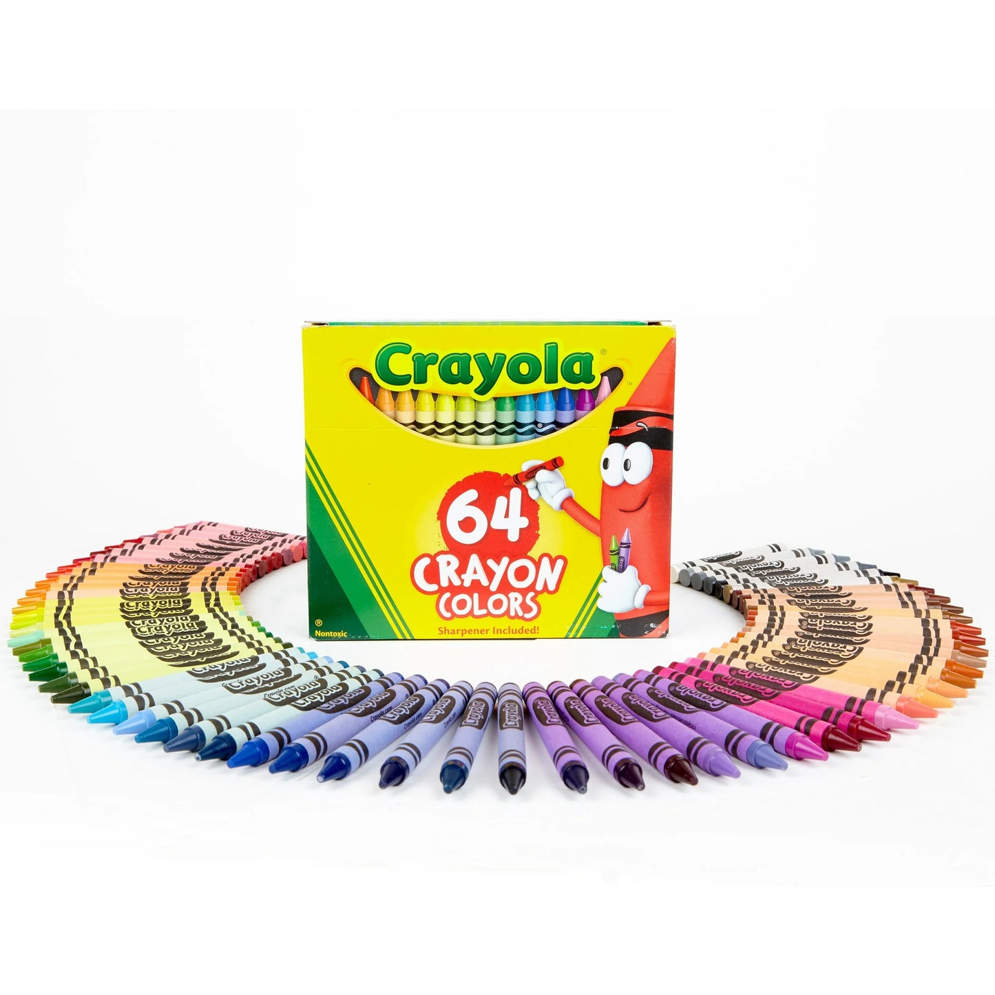 Crayola Crayons with Sharpener, 64 Count, Classroom Must Haves for Teachers, Arts and Crafts